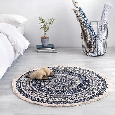 Handwoven Boho Tassel Rug-Your Soul Place